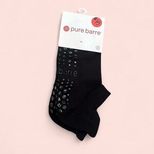Pure Barre Athletic Grip Socks in Black